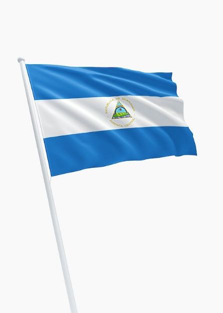 Vlag Nicaragua - 150x225cm Spun-Poly